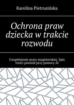 ebook Ochrona praw dziecka w trakcie rozwodu