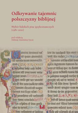 ebook Odkrywanie tajemnic polszczyzny biblijnej