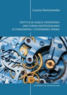 ebook Instytucja zajęcia stanowiska jako forma współdziałania w stanowieniu i stosowaniu prawa - Lucyna Staniszewska