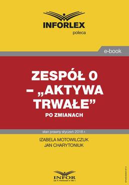 ebook Zespół 0 – „Aktywa trwałe” po zmianach