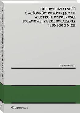 ebook Odpowiedzialność małżonków pozostających w ustroju wspólności ustawowej za zobowiązania jednego z nich