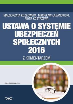 ebook Ustawa o systemie ubezpieczeń społecznych 2016 z komentarzem