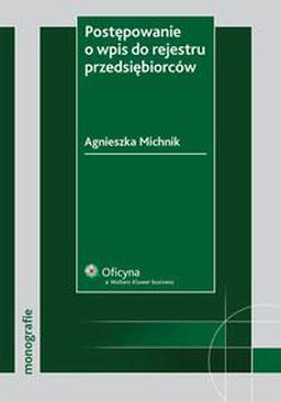 ebook Postępowanie o wpis do rejestru przedsiębiorców