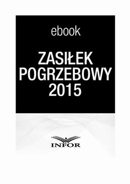 ebook Zasiłek pogrzebowy 2015