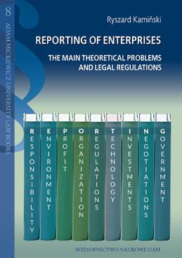 ebook Reporting of enterpriss. The main theoretical problems and legal regulations