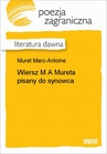 ebook Wiersz M A Mureta Pisany Do Synowca - Marc-Antoine Muret