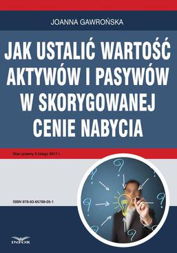 ebook Jak ustalić wartość aktywów i pasywów w skorygowanej cenie nabycia