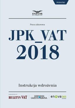 ebook JPK_VAT 2018. Instrukcja wdrożenia