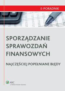 ebook Sporządzanie sprawozdań finansowych - najczęściej popełniane błędy