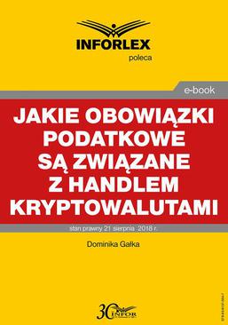 ebook Jakie obowiązki podatkowe są związane z handlem kryptowalutami