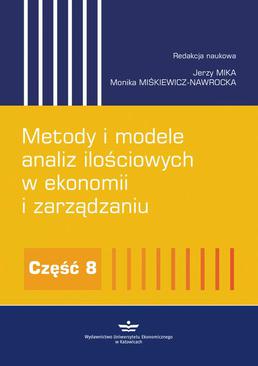 ebook Metody i modele analiz ilościowych w ekonomii i zarządzaniu. Część 8