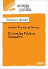 ebook Do księdza Fabiana Sakowicza - Dionizy Franciszek Kniaźnin