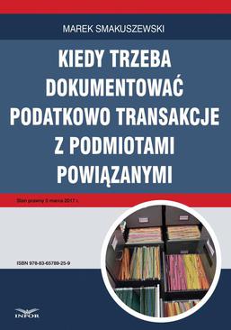 ebook Kiedy trzeba dokumentować podatkowo transakcje z podmiotami powiązanymi