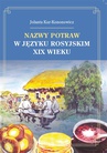 ebook Nazwy potraw w języku rosyjskim XIX wieku - Jolanta Kur-Kononowicz