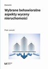 ebook Wybrane behawioralne aspekty wyceny nieruchomości - Piotr Jarecki