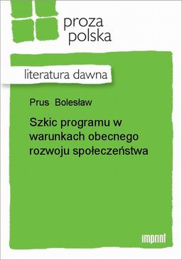 ebook Szkic Programu W Warunkach Obecnego Rozwoju Społeczeństwa