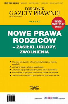 ebook Nowe Prawa Rodziców - zasilki, urlopy, zwolnienia