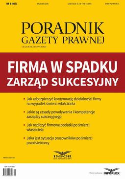 ebook Firma w spadku – zarząd sukcesyjny