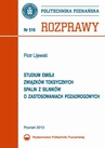 ebook Studium emisji związków toksycznych spalin z silników o zastosowaniach pozadrogowych - Piotr Lijewski