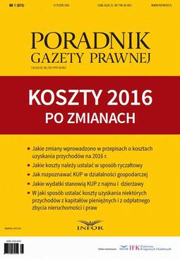 ebook Koszty 2016 po zmianach